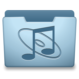 Ocean Blue Music Icon 256x256 png
